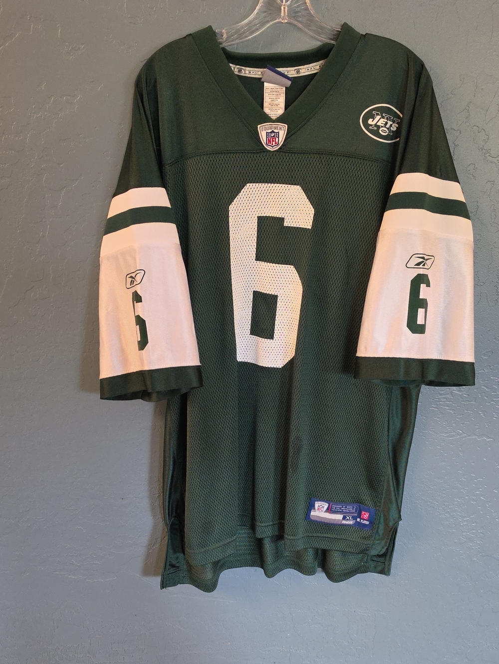 Reebok Onfield NFL Jersey in Dark Green with Embroidered NFL Patch